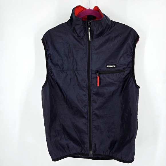 Woolrich Other - Woolrich John Rich & Bros Vintage Vest L Navy Blue Mesh Lined Windbreaker EUC